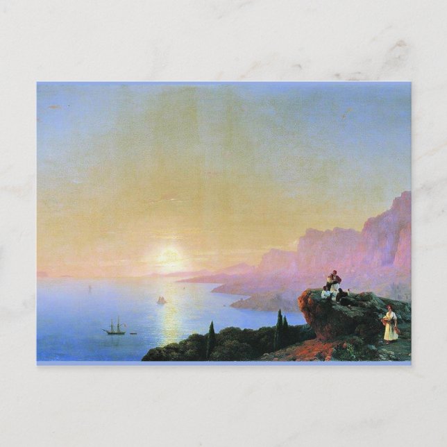 Sea Bay von Ivan Aivazovsky, Postkarte (Vorderseite)