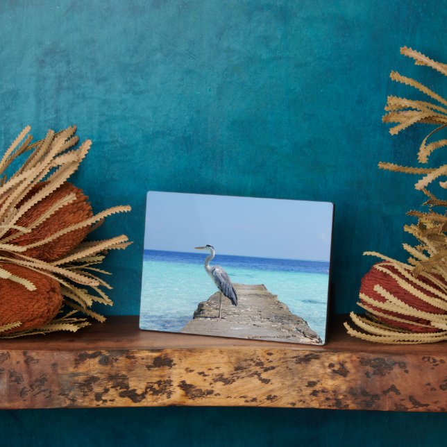 Sea Bird Art Deco Plaque Fotoplatte (Seite)