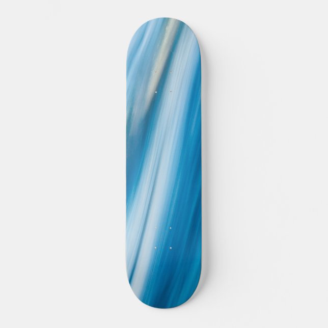 Sea Blue Abstract                 Skateboard (Vorderseite)