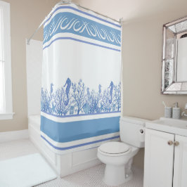 Sea Blue Design Duschvorhang