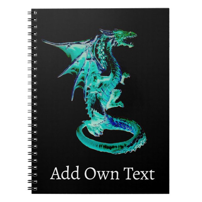 Sea Blue Dragon Notizblock (Vorderseite)