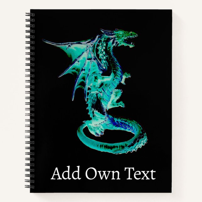 Sea Blue Dragon Notizbuch (Vorderseite)