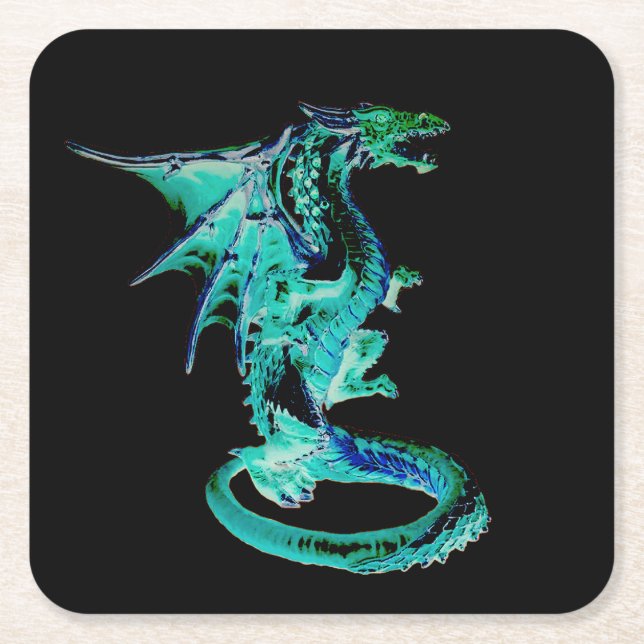 Sea Blue Dragon Untersetzer (Vorderseite)
