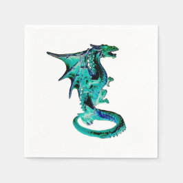 Sea Blue Dragon x 50 Serviette