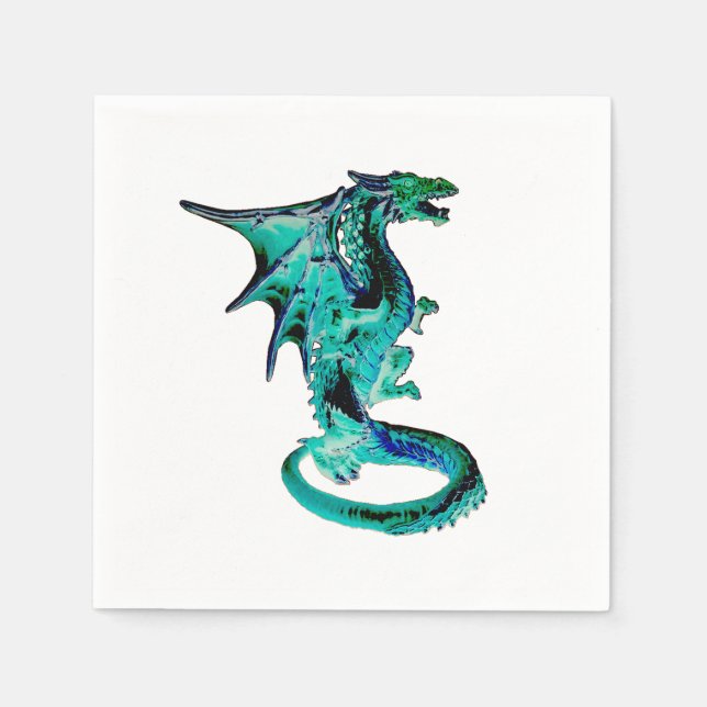 Sea Blue Dragon x 50 Serviette (Vorderseite)