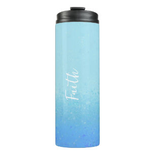 Sea Blue Green Abstrakt Thermal Tumbler Thermosbecher