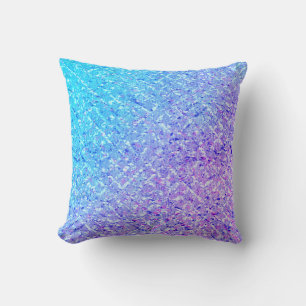 Sea Blue Marine Aqua Türkis Ombre Lila Kissen