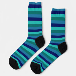 Sea Blue und Green Socken