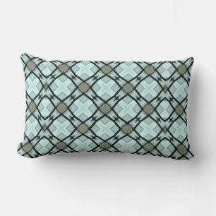 Sea Blues Large Pattern Lumbar Pillow Lendenkissen