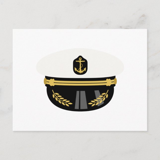 Sea Captain Hat Postkarte (Vorderseite)