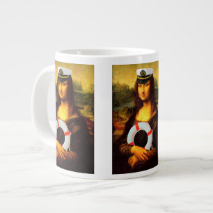 Sea Captain Mona Lisa Jumbo-Tasse
