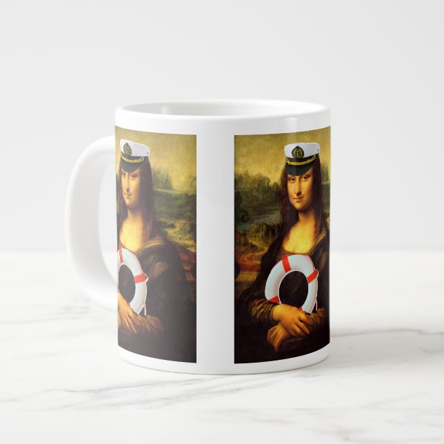Sea Captain Mona Lisa Jumbo-Tasse (Vorderseite Links)