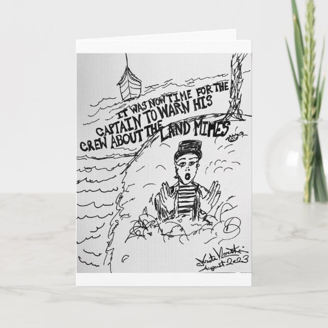 Sea Captain warnt seine Crew über das Land Mimes Karte (Vorderseite)