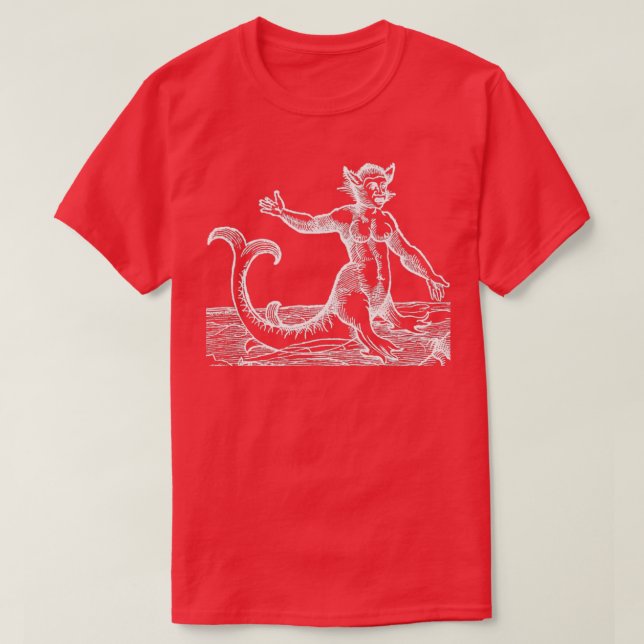 Sea Cat Hybrid Monster White 2 T-Shirt (Design vorne)