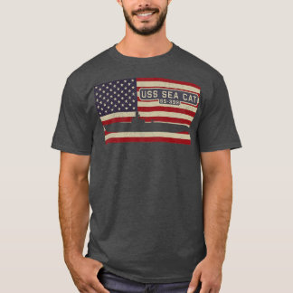 Sea Cat SS399 WW2 Balao Klasse U-Boot Vintag USA T-Shirt