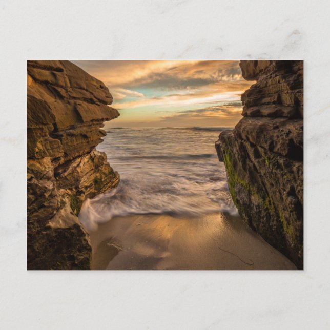 Sea cave at Windansea Beach Postkarte (Vorderseite)
