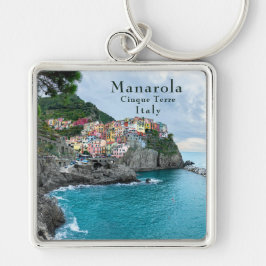 Sea Coast Cinque Terre Manarola Riomaggiore Italy  Schlüsselanhänger