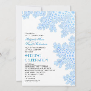 Sea Coral Modern Beach Mariage Invitation
