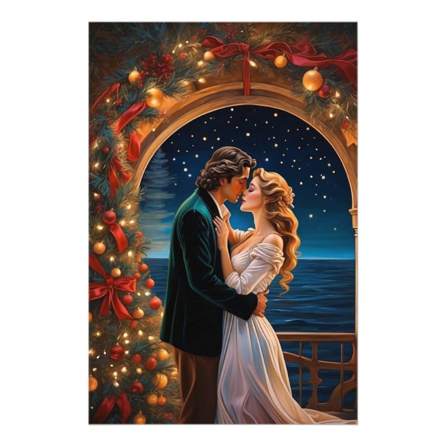 *~* Sea Couple Romance AP51 Weihnachtsfantasie Fotodruck (Vorne)