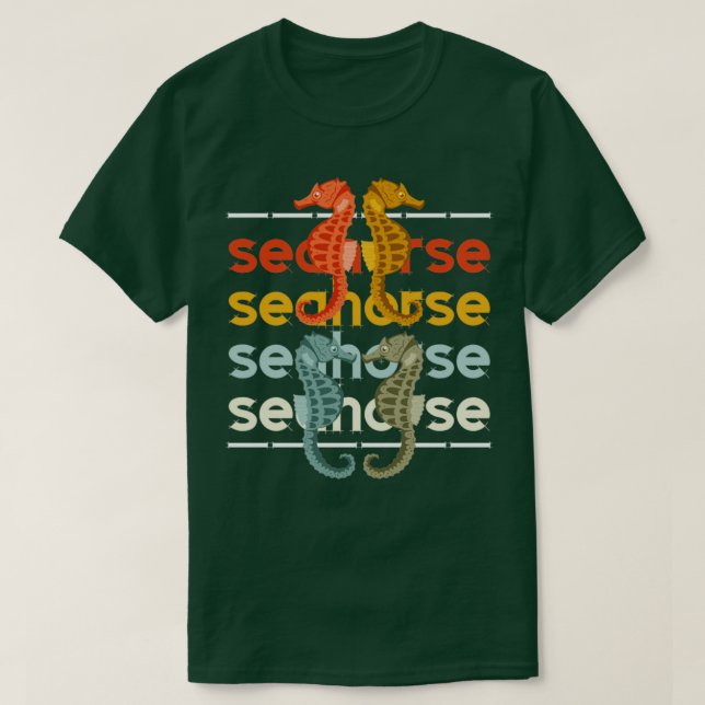 Sea Creature Ocean Aquarium Zoo Seepferd T-Shirt (Design vorne)