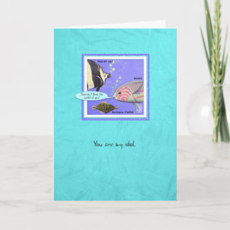 Sea Creatures Moorish Idol Fish Vielen Dank Karte