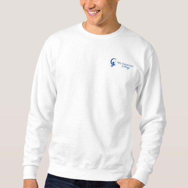Sea Crescent besticktes Sweatshirt (Vorderseite)