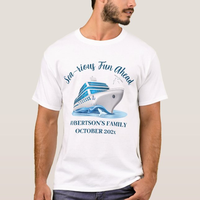 Sea Cruise Vacation Family Wiedersehen Ocean Trave T-Shirt (Vorderseite)