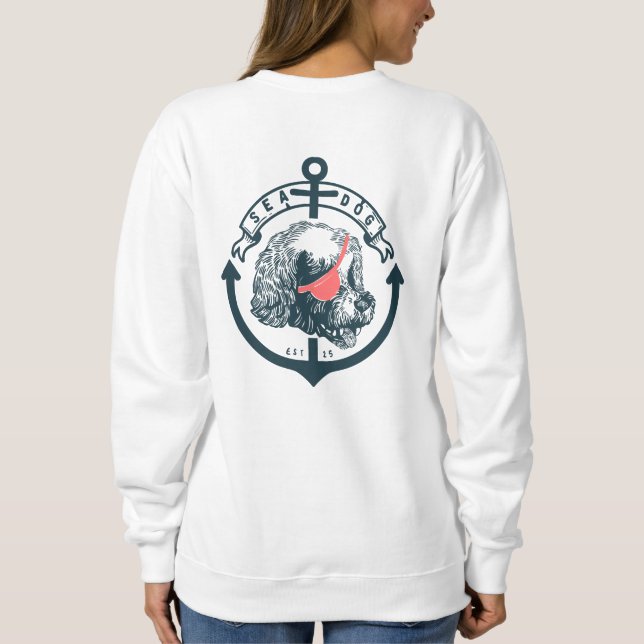 Sea Dog Jumper für sie Sweatshirt (Rückseite)