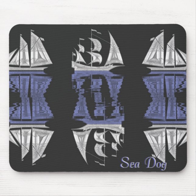 Sea Dog Nautical Mouse Pad Mousepad (Vorne)