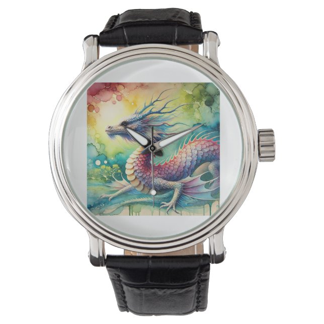 Sea Dragon 300724AREF124 - Watercolor Armbanduhr (Vorderseite)