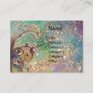 SEA DRAGON ,/ MAGIC BUTTERFLFLICH PFLANZE, aquamar Visitenkarte