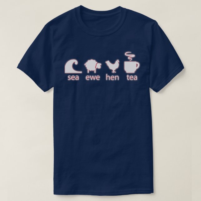 Sea Ewe Hen Tea T-Shirt (Design vorne)