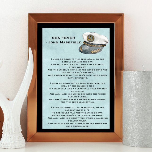 Sea Fee Masefield Gedicht Poster (Von Creator hochgeladen)