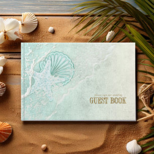 Sea Foam Beach Wedding ID837 Gästebuch