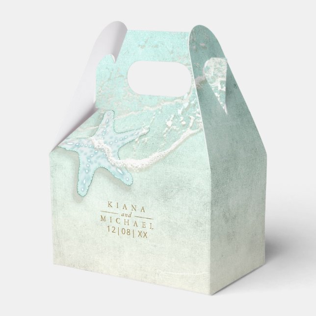 Sea Foam Beach Wedding ID837 Geschenkschachtel (Vorderseite)