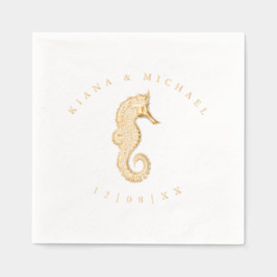 Sea Foam Beach Wedding Seahorse ID837