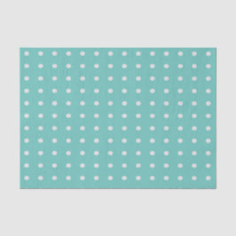 Sea Foam Green und White Polka Dots Seidenpapier