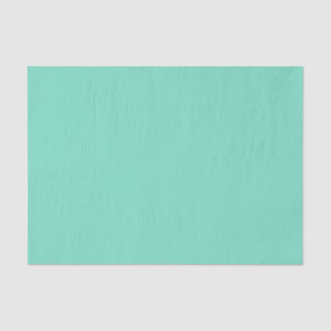 Sea Foam Rich Green Aqua Solid Seidenpapier (Vorderseite)