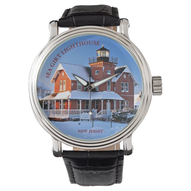 Sea Girt Lighthouse, New Jersey eWatch Armbanduhr (Vorderseite)