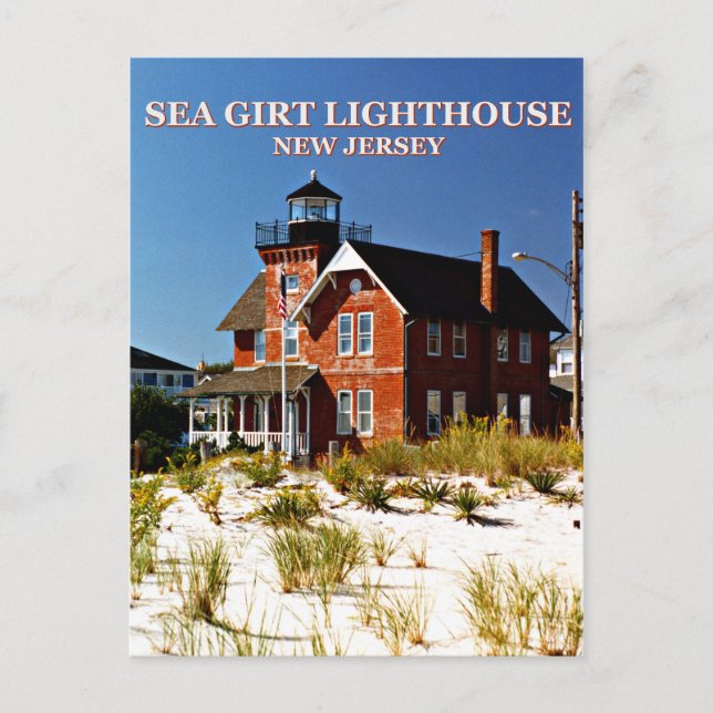 Sea Girt Lighthouse, New Jersey Postcard Postkarte (Vorderseite)
