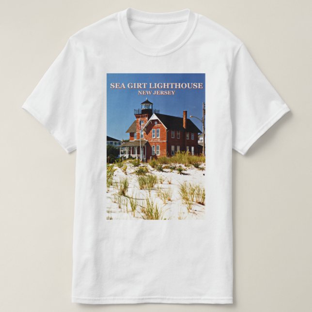 Sea Girt Lighthouse, New Jersey T - Shirt (Design vorne)