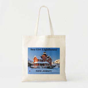Sea Girt Lighthouse, New Jersey Tote Bag Tragetasche