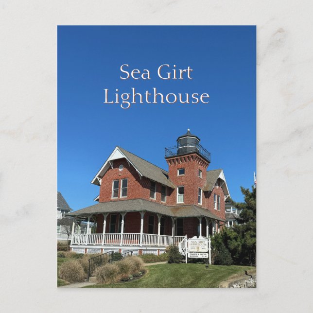 Sea Girt Lighthouse Postcard Postkarte (Vorderseite)