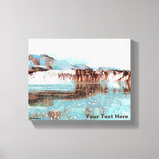 Sea Glacier Leinwanddruck (Vorderseite)