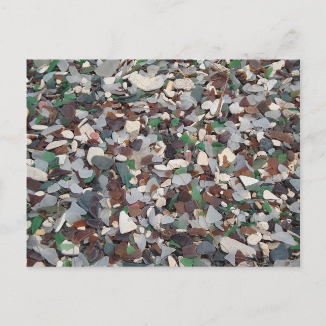 Sea Glass at Glass Beach - Bermuda Postkarte (Vorderseite)