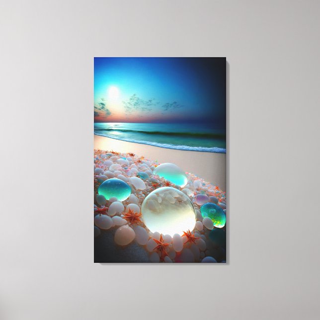 Sea Glass Beach Canvas Print Leinwanddruck (Vorderseite)