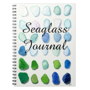 Sea glass, beach glass art journal notizblock