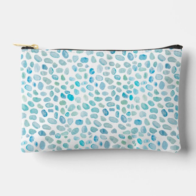 Sea Glass Coastal Accessory Bag Zubehörtasche (Vorderseite)