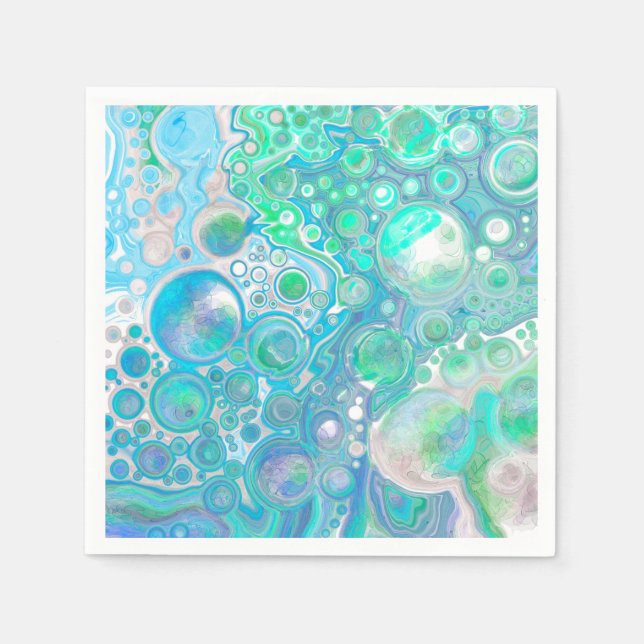 Sea Glass Marble Serviette (Vorderseite)