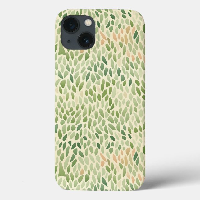 Sea Glass on Sand Abstrakt iPhone Case (Rückseite)